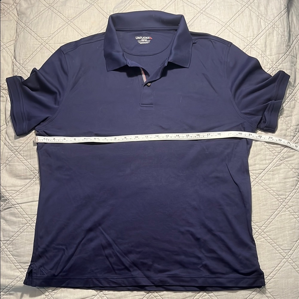 UNTUCKit Men's Navy Polo Shirt - Picture 2 of 4